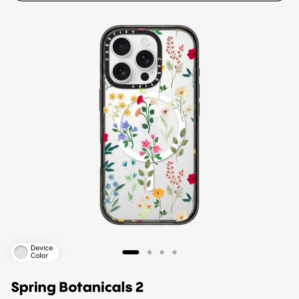 Casetify Multicolor Floral Clear Phone Case
